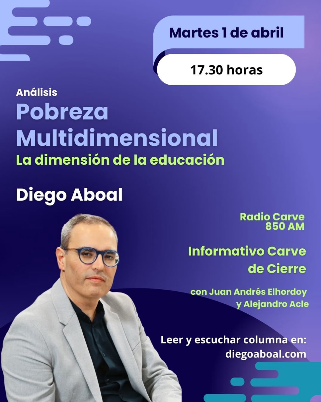 Diego Aboal, columna de opinión